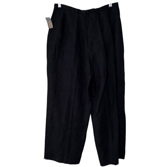 NWT Vintage Deadstock Talbot Irish Linen Straight Leg Trousers Womens Sz 12 P - Picture 2 of 10